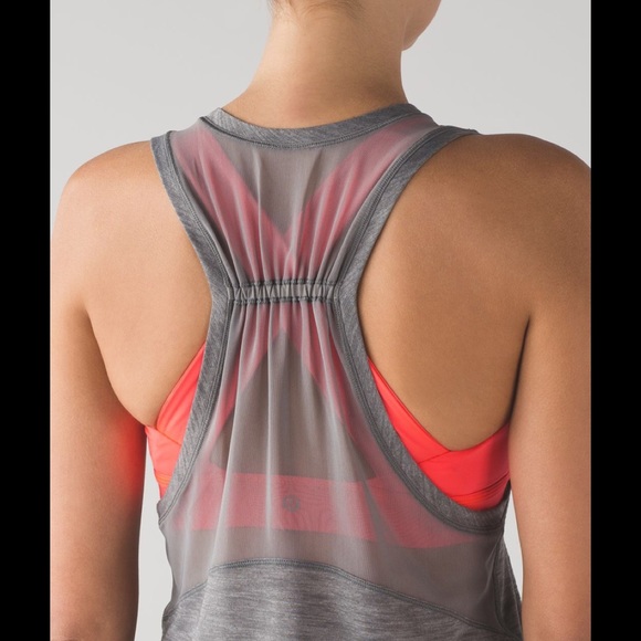 Lululemon Work the Circuit heathered grey tank - Picture 4 of 7